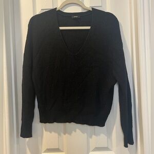 Express Black V-Neck Sweater